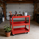 Tool Cart on Wheels - 3 Tier Rolling Mechanic Tool Cart