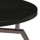 Starrett - 2 Piece Round Coffee Table Set - Charcoal by HouseOfZazla