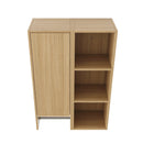 24 Inch Wall-Mounted Side Cabinet and Storage Shelves Combination by HouseOfZazla