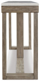 Loyaska - Sofa Table - Brown / Ivory