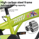 Fkznpj - 16" Sporty Kids Bike With Training Wheels And Stand Adjustable Saddle Suitable For Boys And Girls Aged 4 - 8 Years Tall Height 41 - 46" Available In A Variety Of Colors by HouseOfZazla