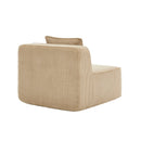 Armless Sofa With Pillow Corduroy - Camel