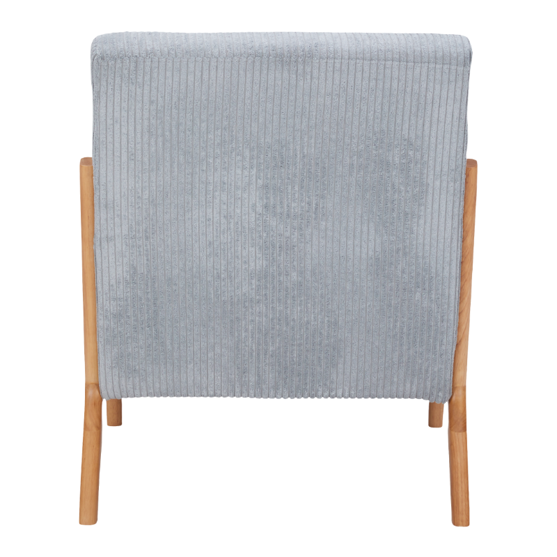 Mid-Century Modern Accent Chair, Arm Chair Living Room Chairs with Pillow Upholstered Reading Chair with Solid Wood Frame &  Living Room Bedroom Balcony (Antique Dark Grey)