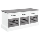 3 Drawer Storage Bench With Removable Baskets by HouseOfZazla