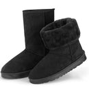 Snow Boots - Waterproof Faux Suede Mid-Calf with Warm Lining by LJGDeals
