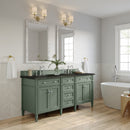 James Martin Brittany 72" Double Bathroom Vanity, Smokey Celadon