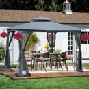 Patio Gazebo Tent With Ventilated Double Roof And Mosquito Net by HouseOfZazla