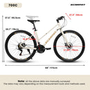 A28250 Road Bike With Aluminum Alloy Wheels, 21-Speed Gear System by HouseOfZazla