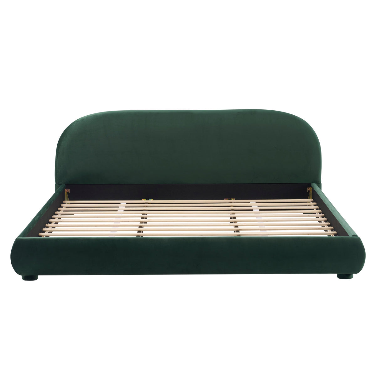 Dark Green Velvet Bed Frame, photo 5 of 10