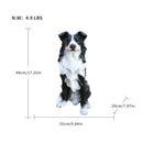 Outdoor Garden Border Collie Dog Statue Greeter