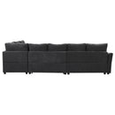 L-Shaped Sofa Convertible Sofa Bed Pull Out Sofa Sleeper With Two Back Pillows, Two USB Ports And Two Power Sockets For Living Room by HouseOfZazla