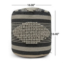 Diamond - Handcrafted Cylindrical Pouf by HouseOfZazla