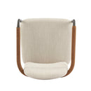 Modern Dining Chair Set With Durable Iron Frame And Comfortable Fabric Upholstery