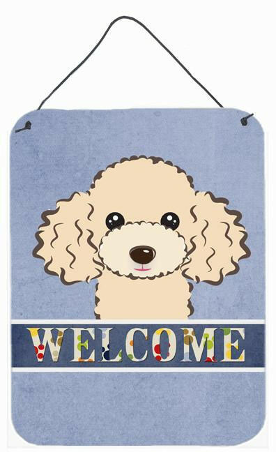 Buff Poodle Welcome Wall or Door Hanging Prints BB1444DS1216