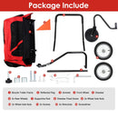 2-in-1 Pet Bike Trailer And Stroller with Canopy Bicycle Carrier Bicycle Cargo Wagon Trailer 44LBS Weight Capacity For Small Medium Dogs Cats