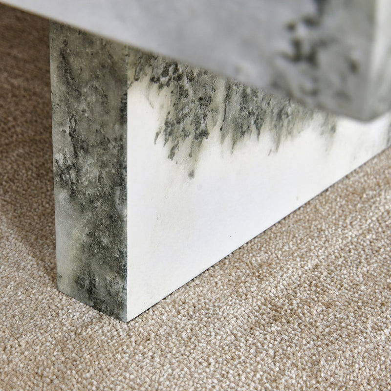 A modern and practical coffee table with black and white patterns. Made of MDF material. The fusion of elegance and natural fashion 47.2"x 23.6"x 12 "