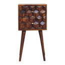 Mini Cube Carved 2 Drawer Nightstand by Unique Piece Furniture