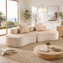 110.24" Fully Compressed Sofa with 2 Lumbar Pillows
