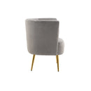 Accent Chair, leisure single chair with Golden feet