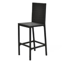 3 Pieces Rattan Outdoor Dining Table and Barstools Set by LJGDeals