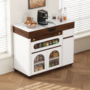 Extendable Dining Table With Folding Top, Rolling Kitchen Island With Drawers And Power Outlet by HouseOfZazla