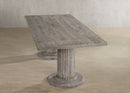 Gabrian 7 Pieces Dining Room Set - Reclaimed Wood, Beige / Gray