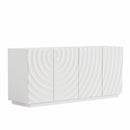 Buffet Cabinet with Storage - Modern 4-Door Sideboard