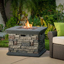 Fire Pit With Lightweight Concrete And Steel Frame
