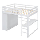 Loft Bed With Built In Wardrobe, Shelves And Drawers by HouseOfZazla