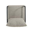 Leora Modern Minimalist Round Tube Sofa Chair with Cushions