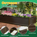 8×4×2 ft Galvanized Raised Garden Bed