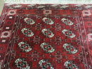 4' 5" X 5' 7" Semi Antique Handmade Afghan Yamud Turkoman Bokhara Wool Rug