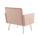 Accent Chair, leisure single sofa with Rose Golden feet