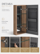 14'' Bathroom Mirror Cabinet with Storage by HouseOfZazla
