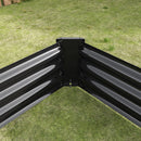 Raised Garden Bed Kit - Metal 7.6x3.7x0.98 ft Black by HouseOfZazla