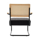 Accent Chair - Modern Industrial Slant Armchair with Metal Frame - Premium High Density Soft Single chair for Living Room Bedroom