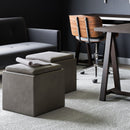 Rockwood - Upholstered Cube Storage Ottoman With Tray by Unique Piece Furniture