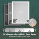 28x36 Inch LED Bathroom Mirror, Bathroom Vanity Mirror with Lights, Backlit and Front Lighted Mirror for Bathroom, Anti-Fog Dimmable Makeup Lighted Mirror with Touch Button, Horizontal/Vertical