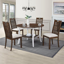 WOODHOMER Round Dining Furniture Set 1Table with 4 chairs