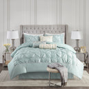 7 Piece Tufted Comforter Set Seafoam California King