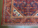 3' 6" X 10' 4" Antique Handmade India Floral Oriental Wool Runner Rug