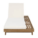 Lounge Chaise Set, Space Available On One Side, Acacia Wood In by HouseOfZazla
