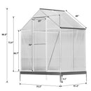 Polycarbonate house, Heavy Duty Outdoor Aluminum Walk-In House Kit With Rain Gutter, Vent And Door For Backyard Garden by HouseOfZazla