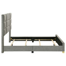 Ines 56-inch Fabric Upholstered Queen Panel Bed Grey
