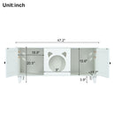 Furniture Style Cat Cabinet Cat Litter Box With Sisal Scratching Door - Cream White by HouseOfZazla