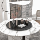 28" Inch Round Tempered Glass Table Top Black Glass 2/5 Inch Thick Beveled Polished Edge