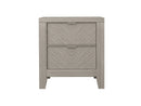 2 Drawer Nightstand - Light Gray by HouseOfZazla