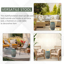 Outsunny 13' x 18' Ceramic Garden Stool with Woven Lattice Design & Glazed Finish by HouseOfZazla