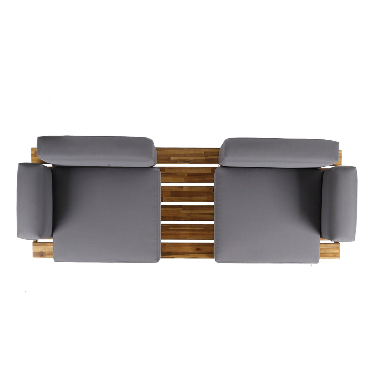 Outdoor Sofa With Cushions And Iron Legs - Dark Gray, photo 10 of 10