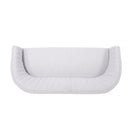 Mid Century Modern Loveseat With Channel Stitched Backrest by HouseOfZazla